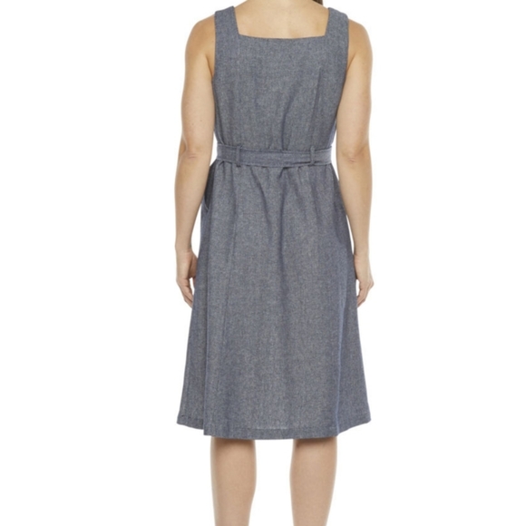 Liz Claiborne navy aline dress - Picture 2 of 7